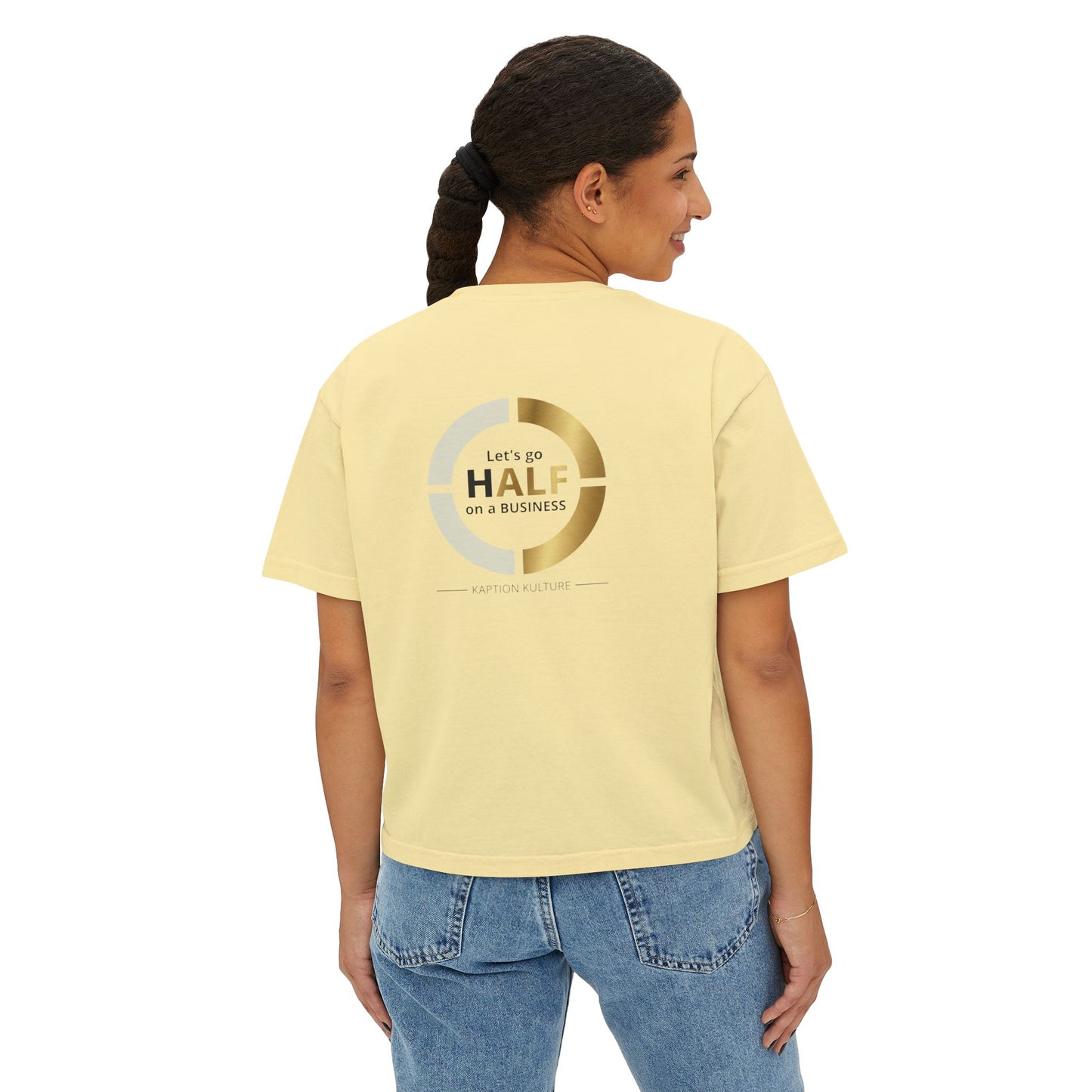 Half on A Business | Women's Boxy Tee